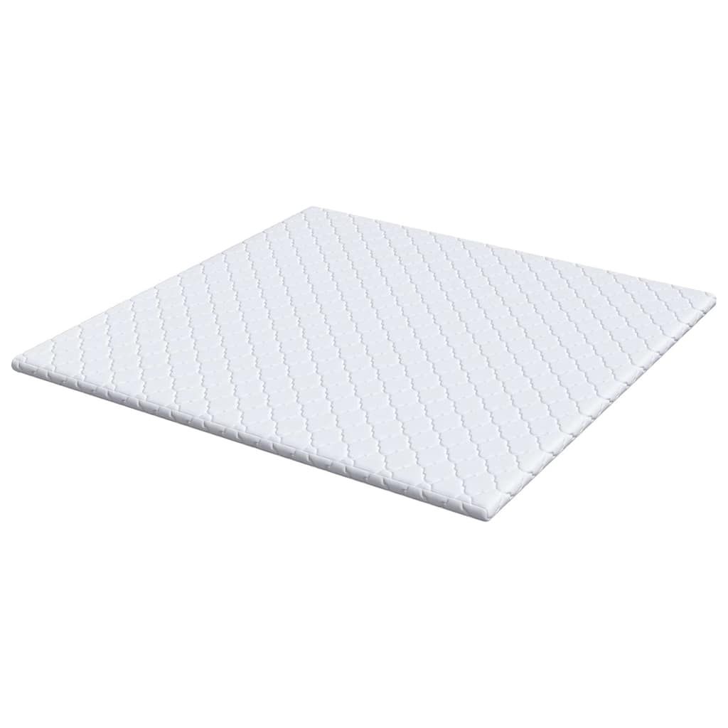 Kokosnuss Topper Weiß 180 x 200 cm Jacquard-Stoff