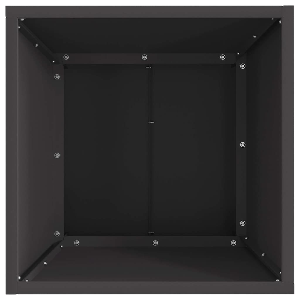 Feuerstelle Schwarz 40 x 40 x 35 cm Wetterfeststahl