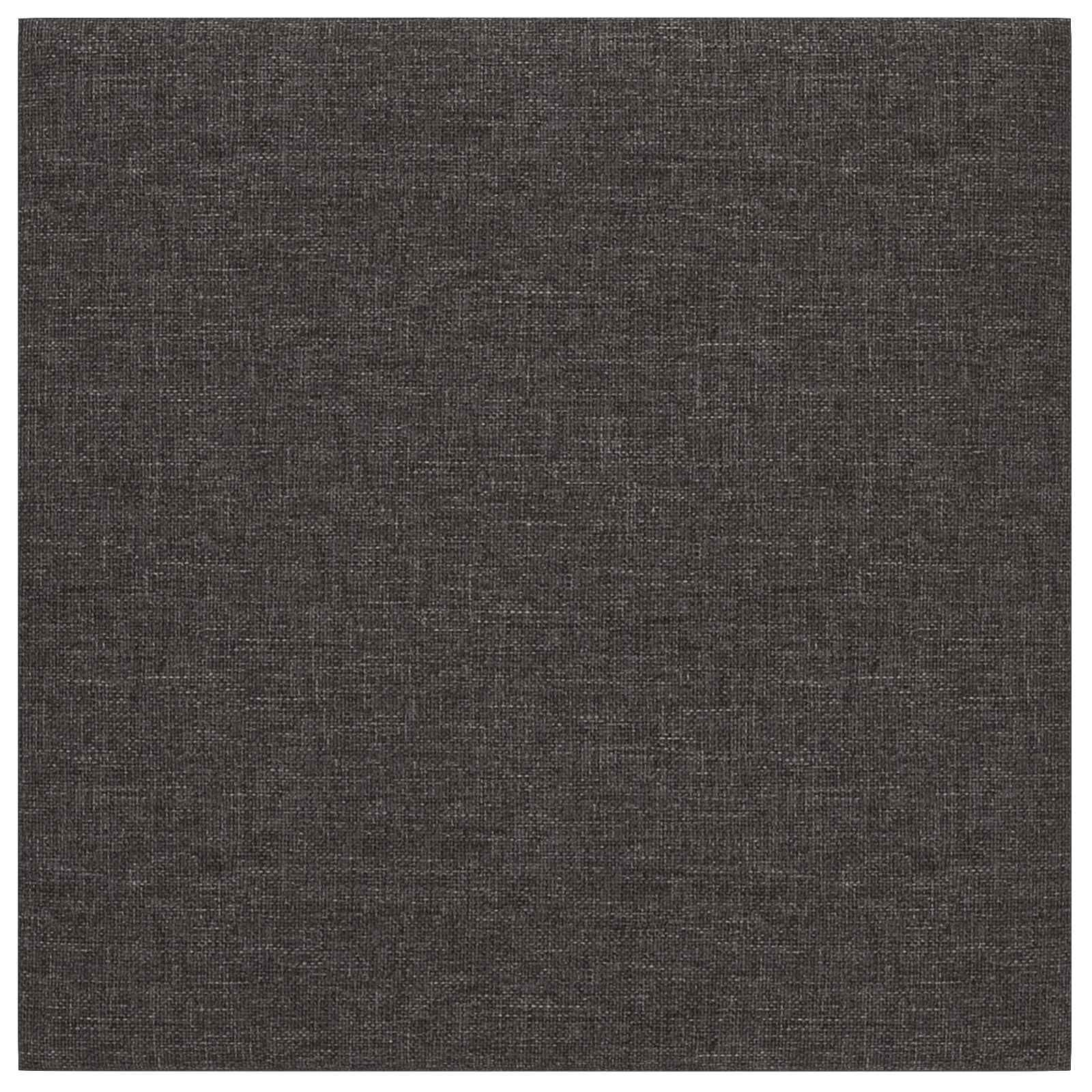 Wandkopfteilen 12 pcs Dunkelgrau 30 x 30 cm Stoff