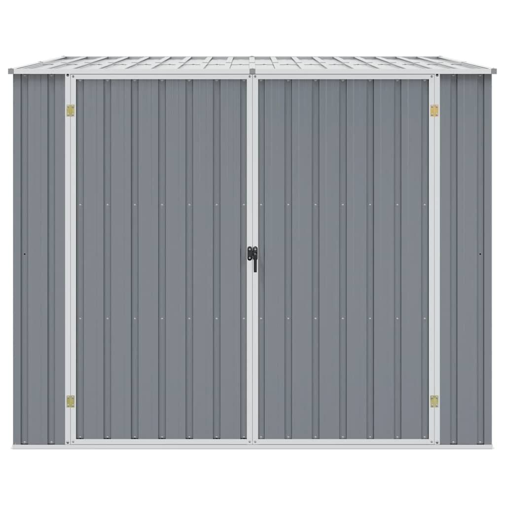 Gerätehaus Grau 195x198x159 cm Verzinkter Stahl