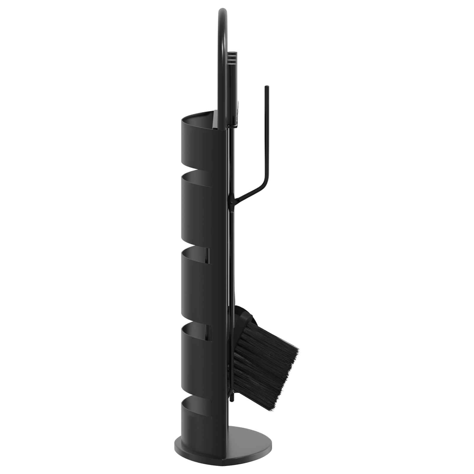 5-teiliges Kaminbesteck-Set 23 x 15 x 66 cm Stahl
