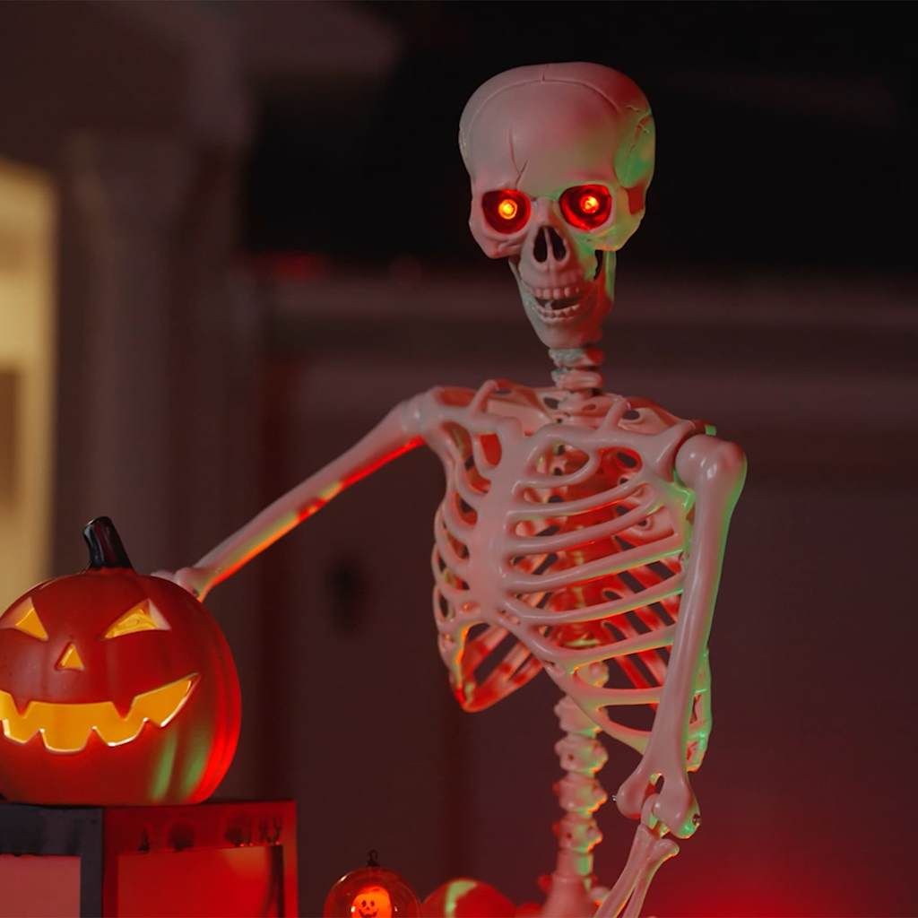 Halloween Skelett Weiß 155 x 38,5 cm Polypropylen