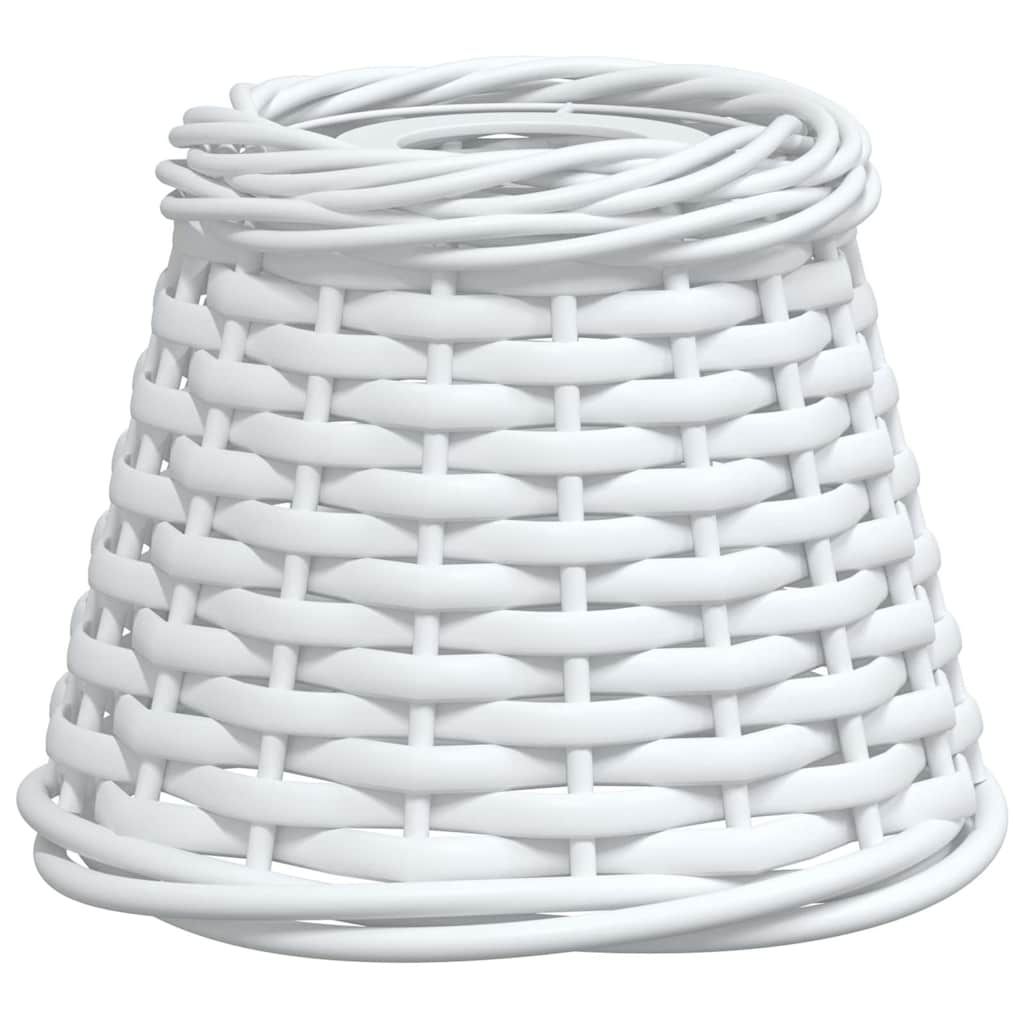 Lampenschirm Weiß Ø15x12 cm Korbweide