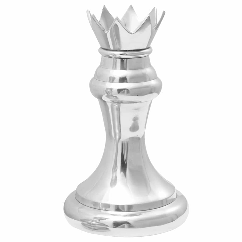 Skulpturen 2 pcs Silber 17 x 17 x 42 cm Aluminium