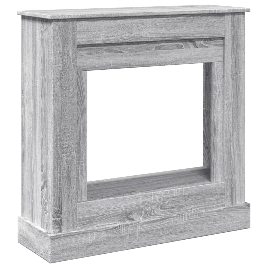 Kaminumrandung Grau Sonoma 90x30x90 cm Holzwerkstoff