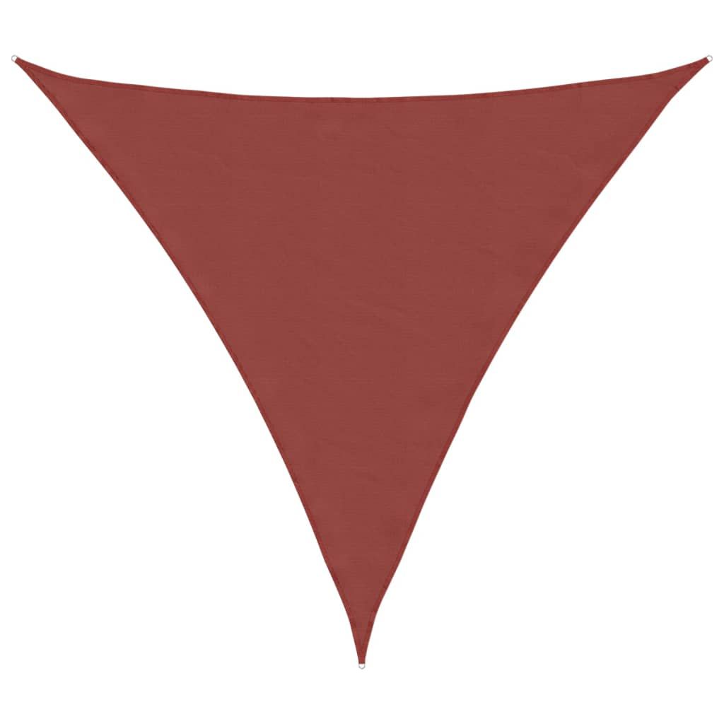 Sonnensegel Oxford-Gewebe Dreieckig 3x3x3 m Terrakotta-Rot