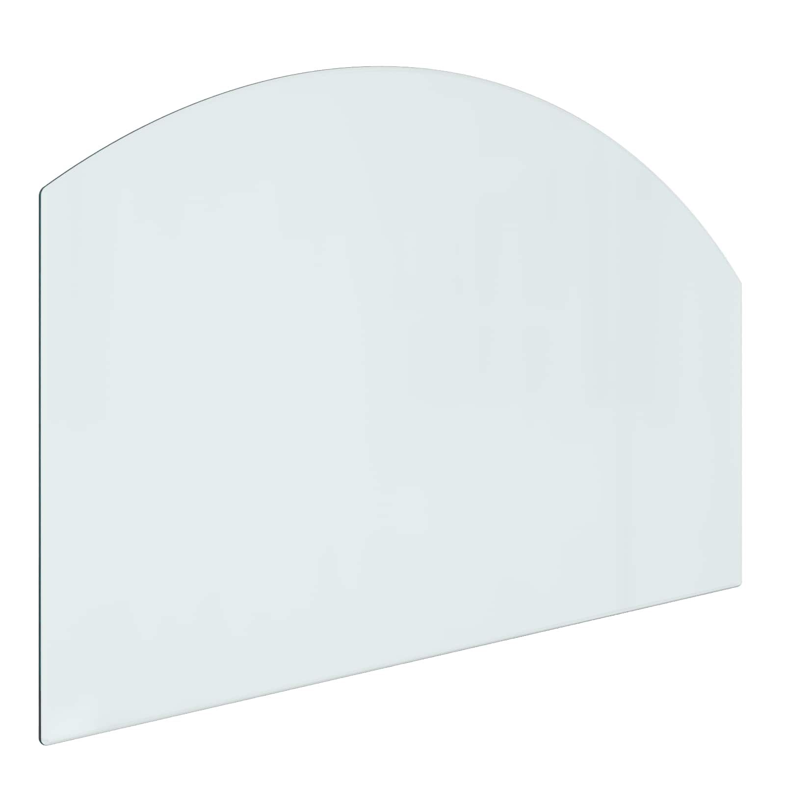 Feuerstelle Glasplatte Transparent 80 x 50 cm Glas
