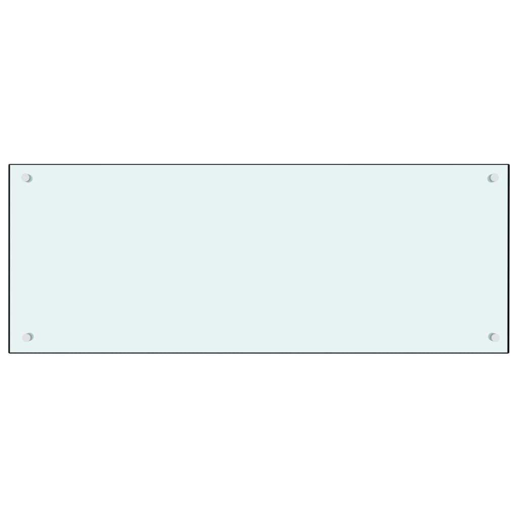 Küchenrückwand Milchweiß 100x40 cm Hartglas