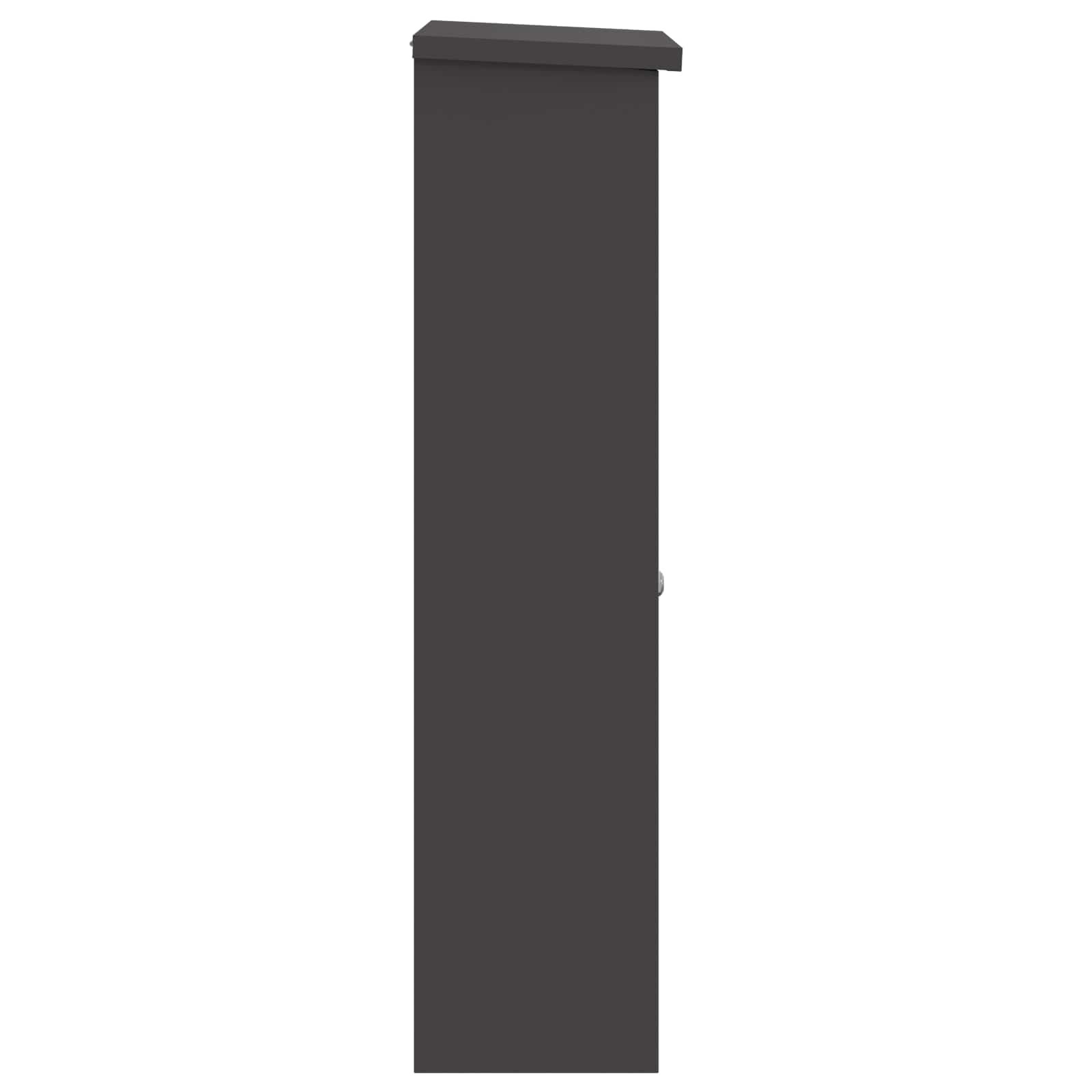 Paketdrop-Box mit Speicher Schwarz 44,5 x 29 x 110,5 cm Stahl