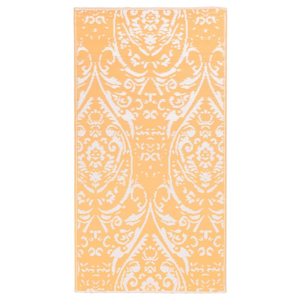 Outdoor-Teppich ARAKIL Orangefarben und Blau 120x180 cm PP