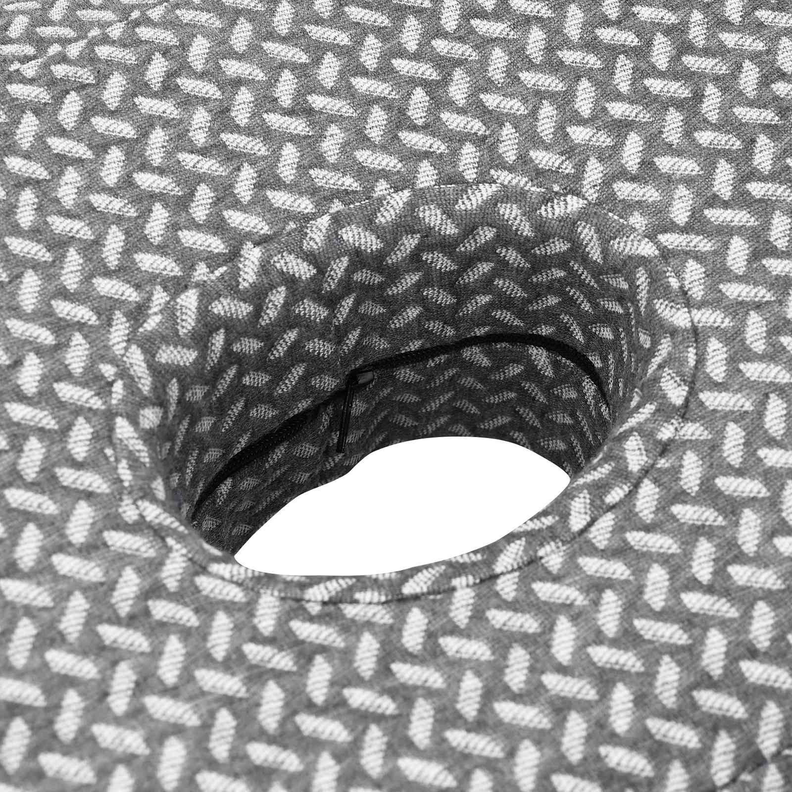 Nackenstützkissen Grau 53 x 34,5 x 10,5 cm Viscoschaum