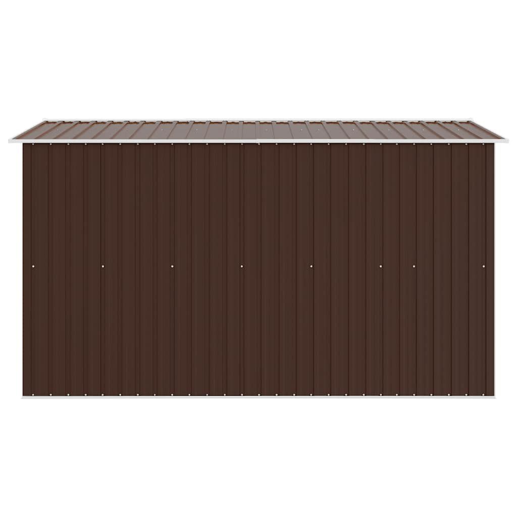 Gerätehaus 257x298x178 cm Metall Braun