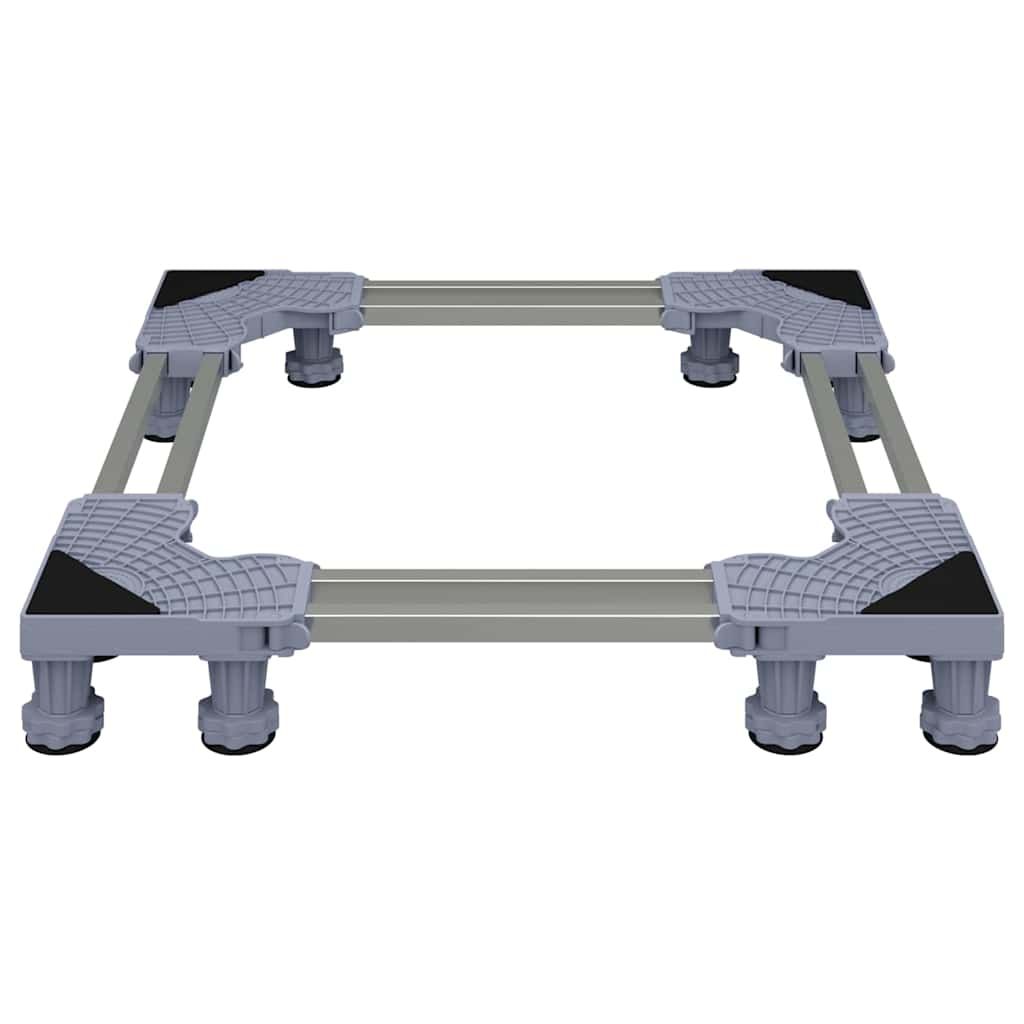 Waschmaschinensockel Grau 67 x 67 x 12 cm Edelstahl