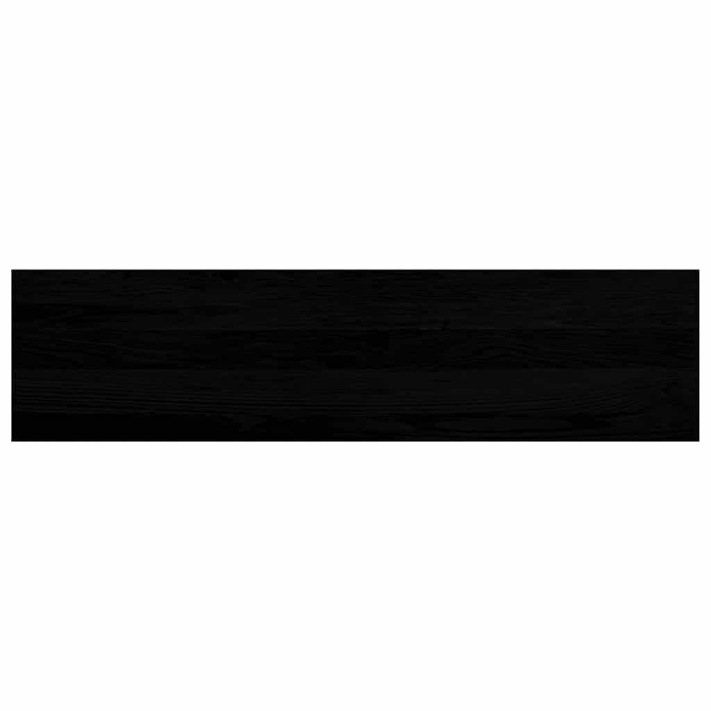 Treppenstufen 8 Stk. Braun-Schwarz 100x30x2 cm Massivholz Eiche