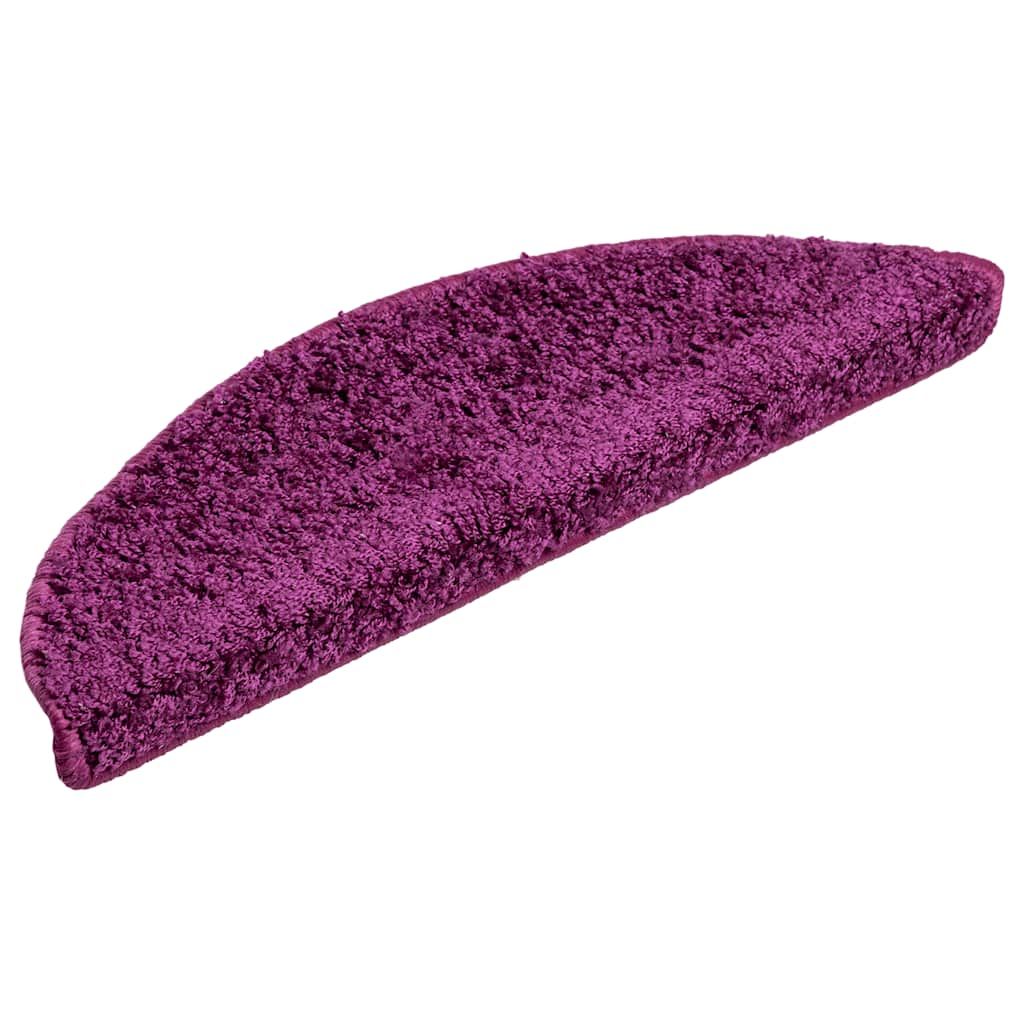 Stufenmatten 15 Stk. 56x17x3 cm Violett Halbrund