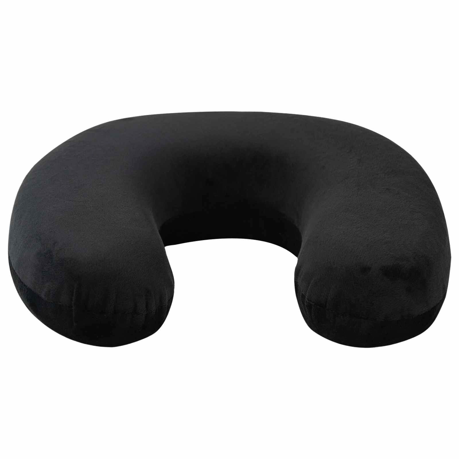 Reisekopfkissen für den Nacken Schwarz Viscoschaum