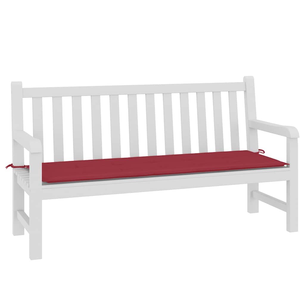 Gartenbank-Auflage Weinrot 150x50x4 cm Oxford-Gewebe