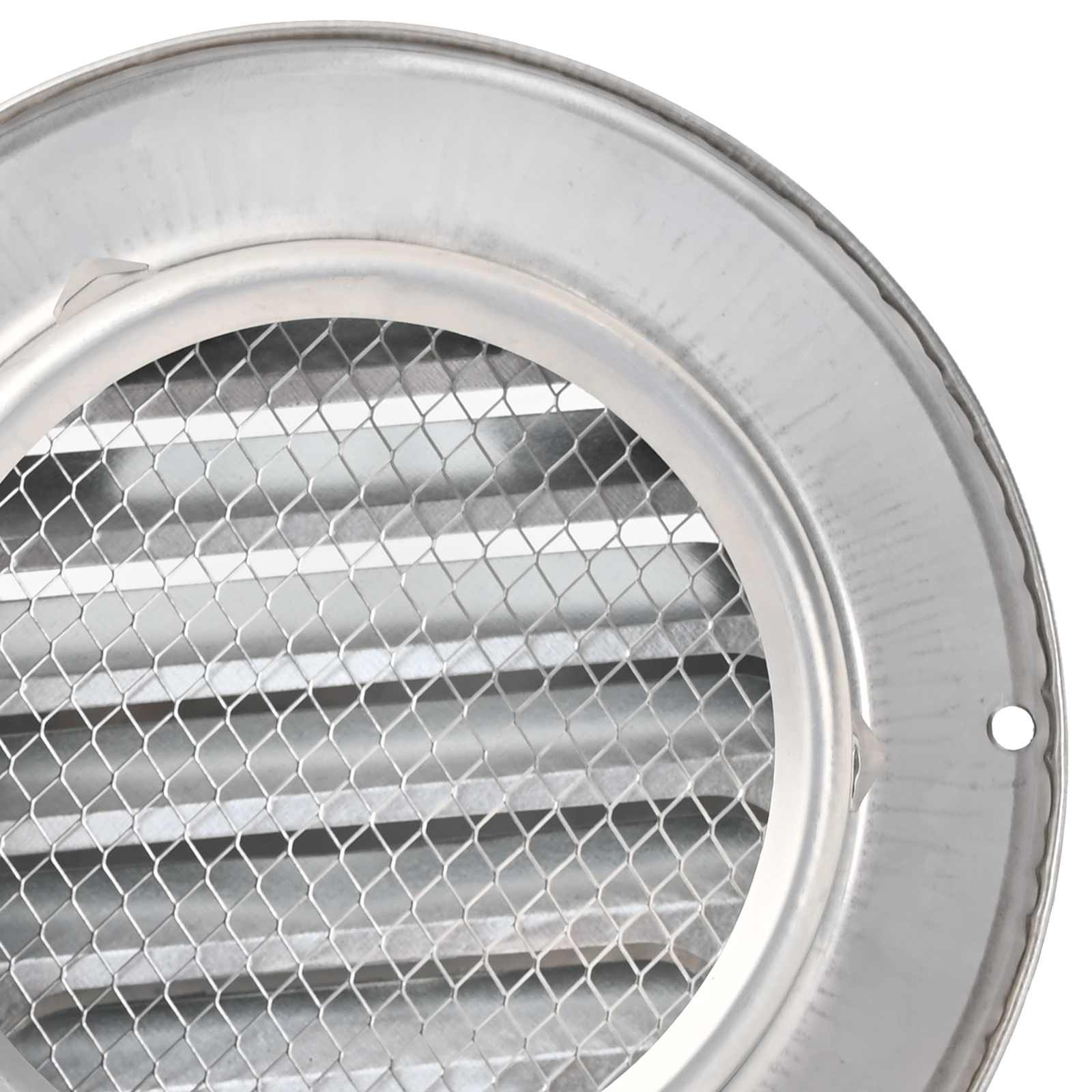 Lüftungsgitter 8 Stk. Silber 80 mm Edelstahl