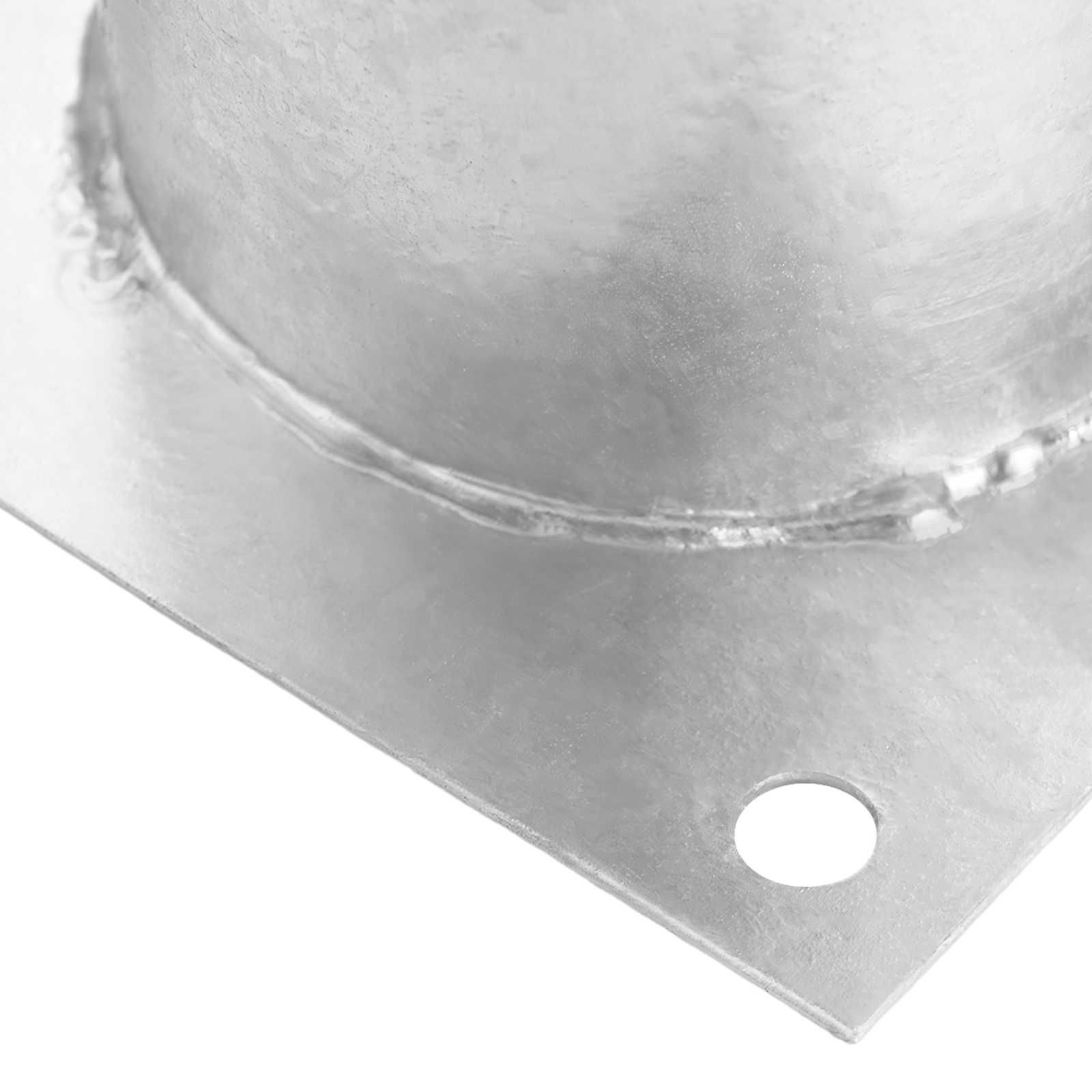 runder Bodenanker 4 pcs Silber 15 x 15 x 15 cm Metall