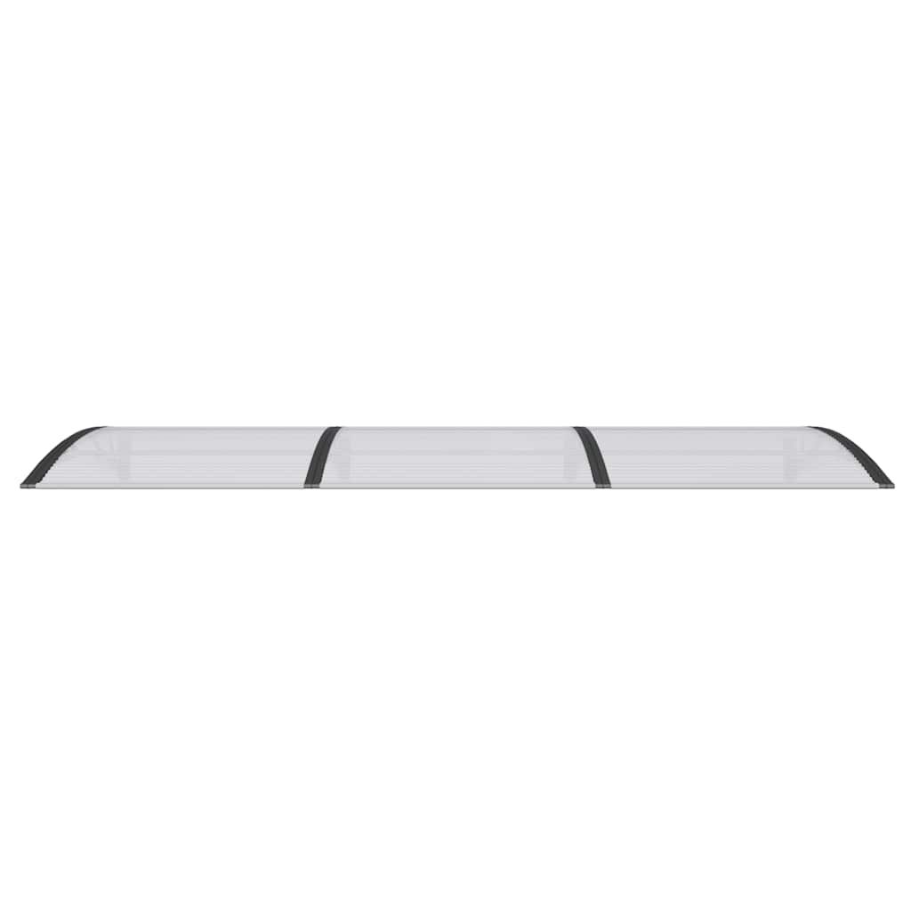 Türvordach Schwarz 300x100 cm Polycarbonat