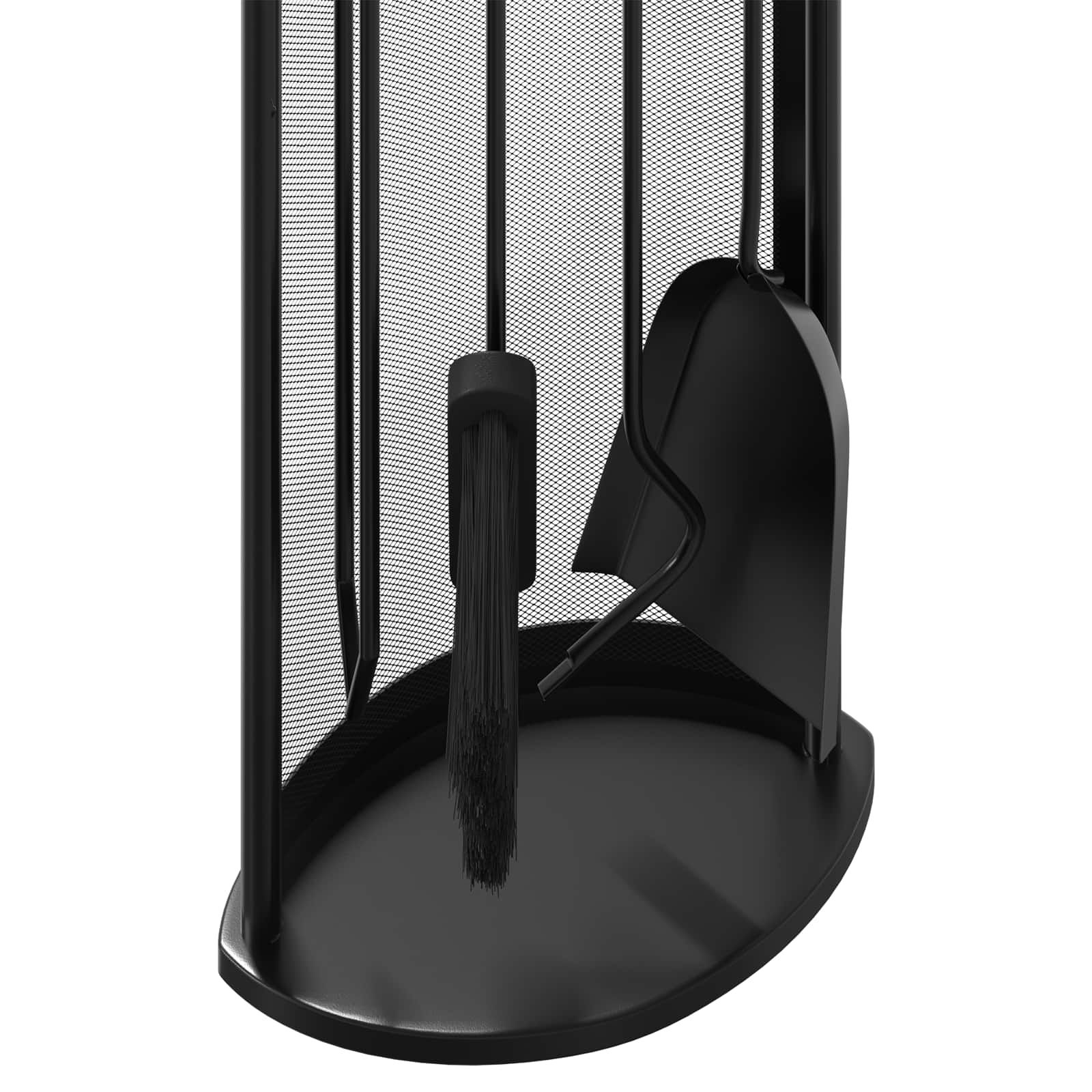 5-teiliges Kaminbesteck-Set 23 x 15 x 66 cm Stahl