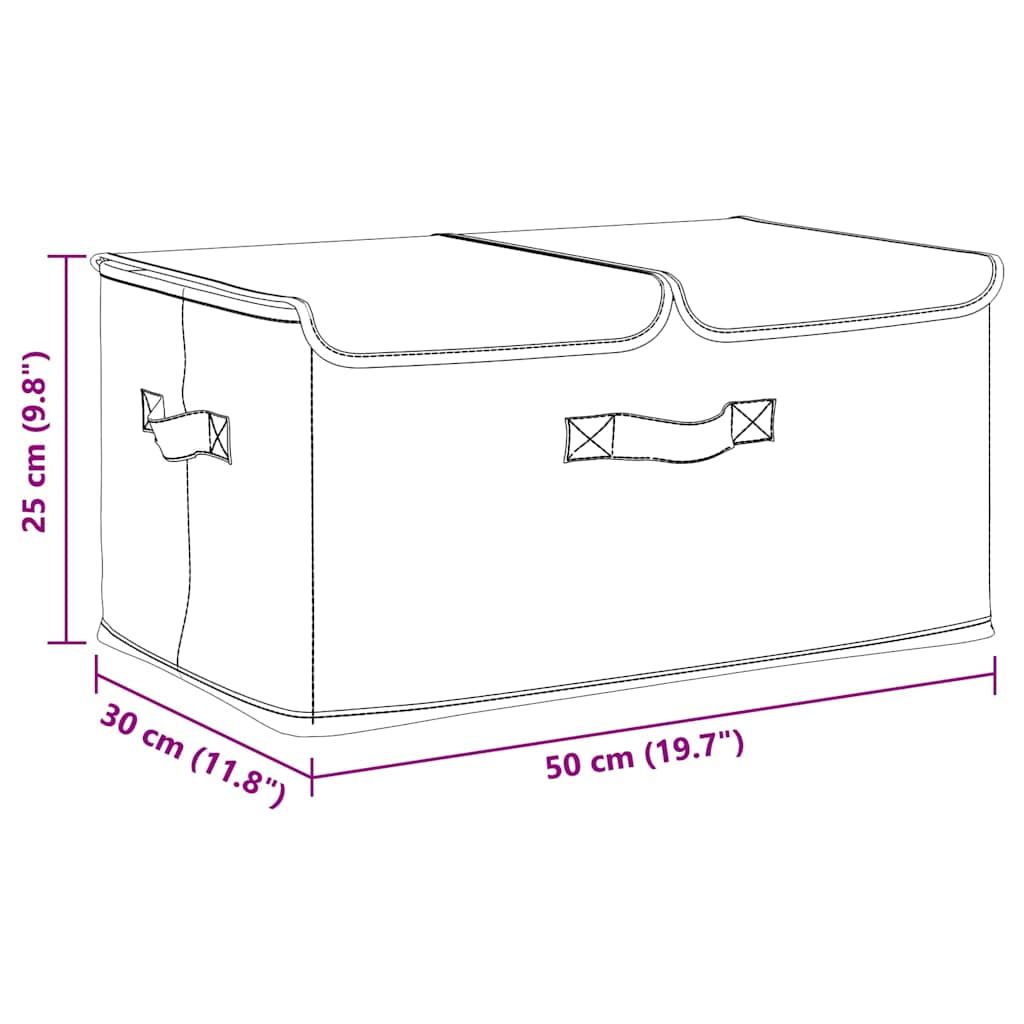 Lagerboxen Vliesstoff 2 fächer Creme
