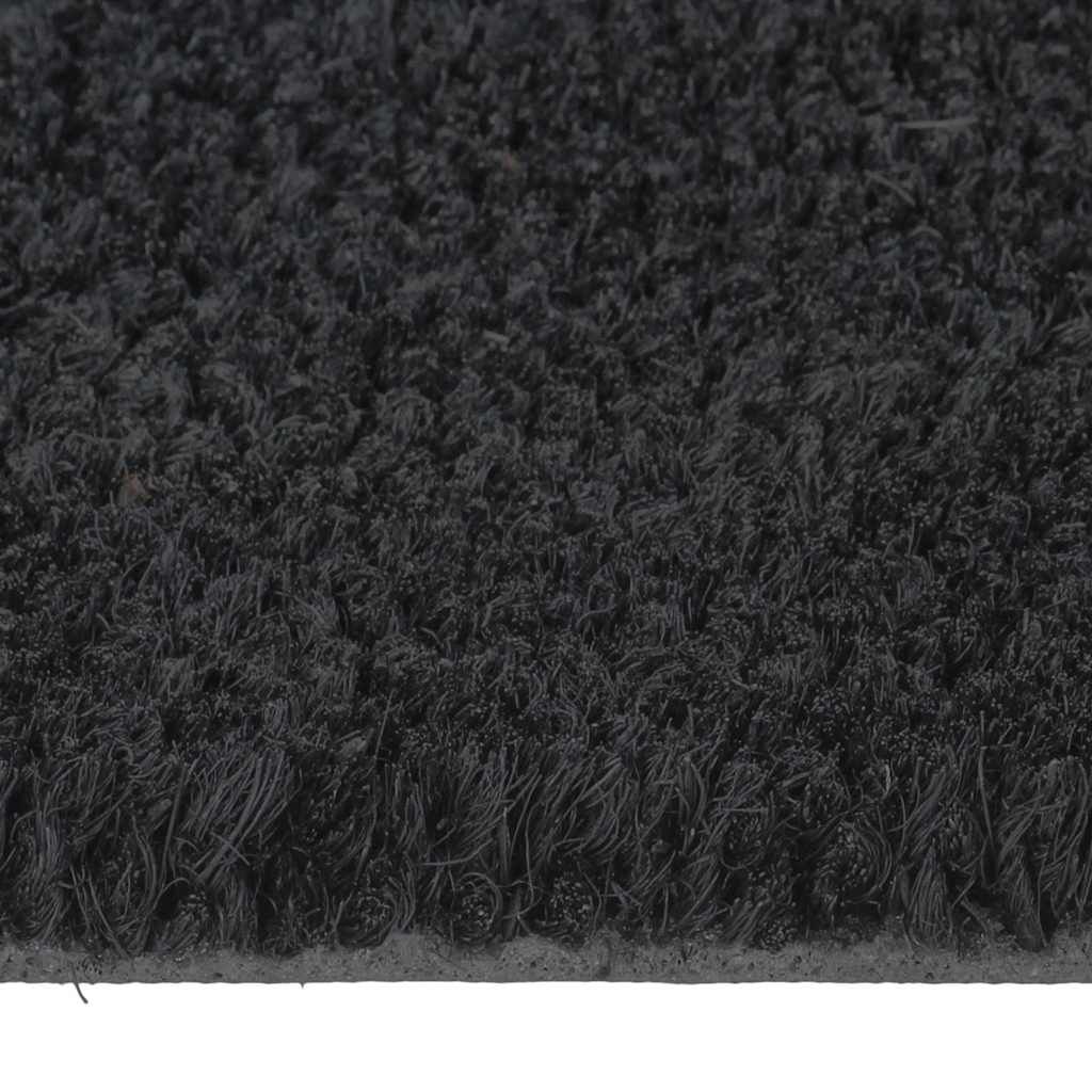Fußmatte Schwarz 60x90 cm Kokosfaser Getuftet