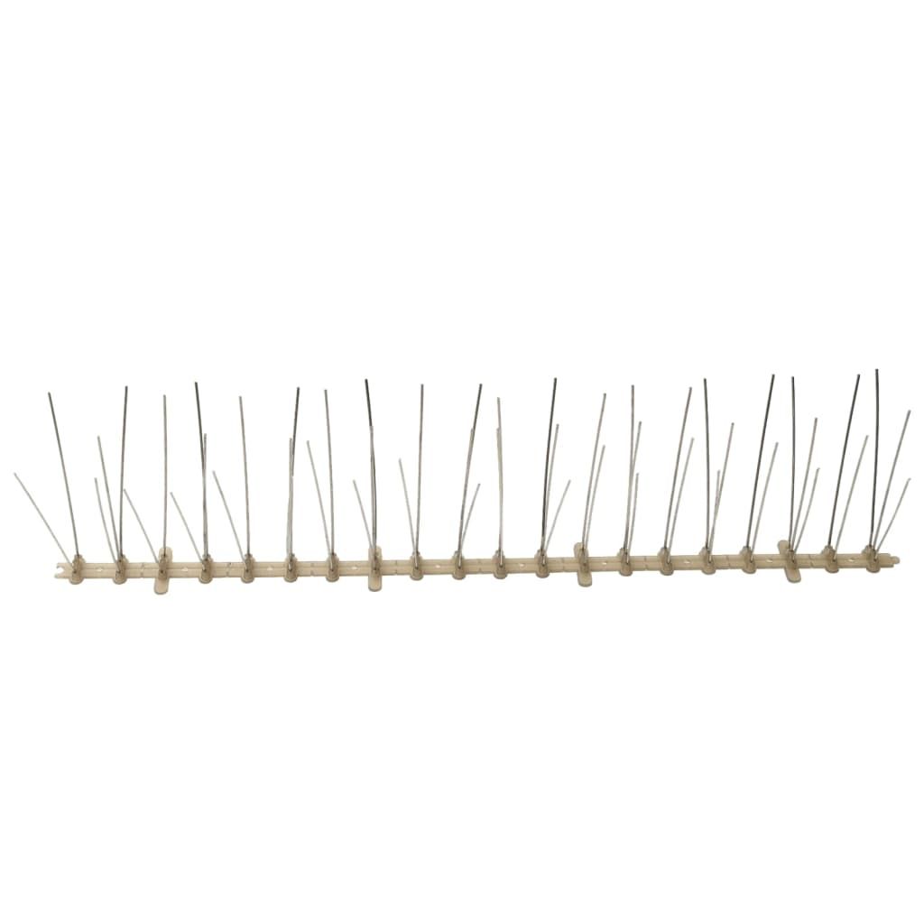 6-tlg. Vogelabwehr-Spikes-Set 3 m Kunststoff 5-reihig
