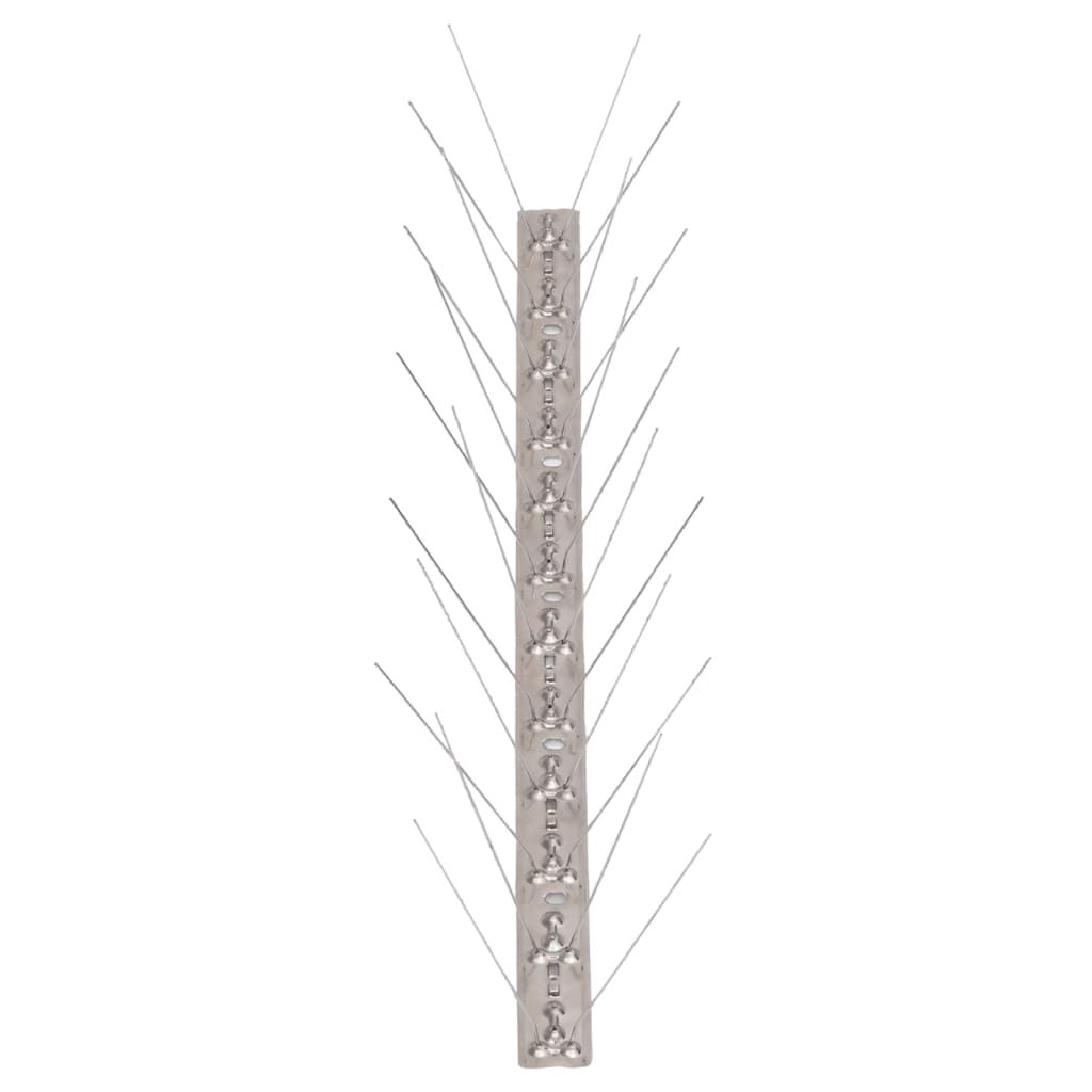 20-tlg. Taubenabwehr Spikes-Set Edelstahl 10 m 4-reihig