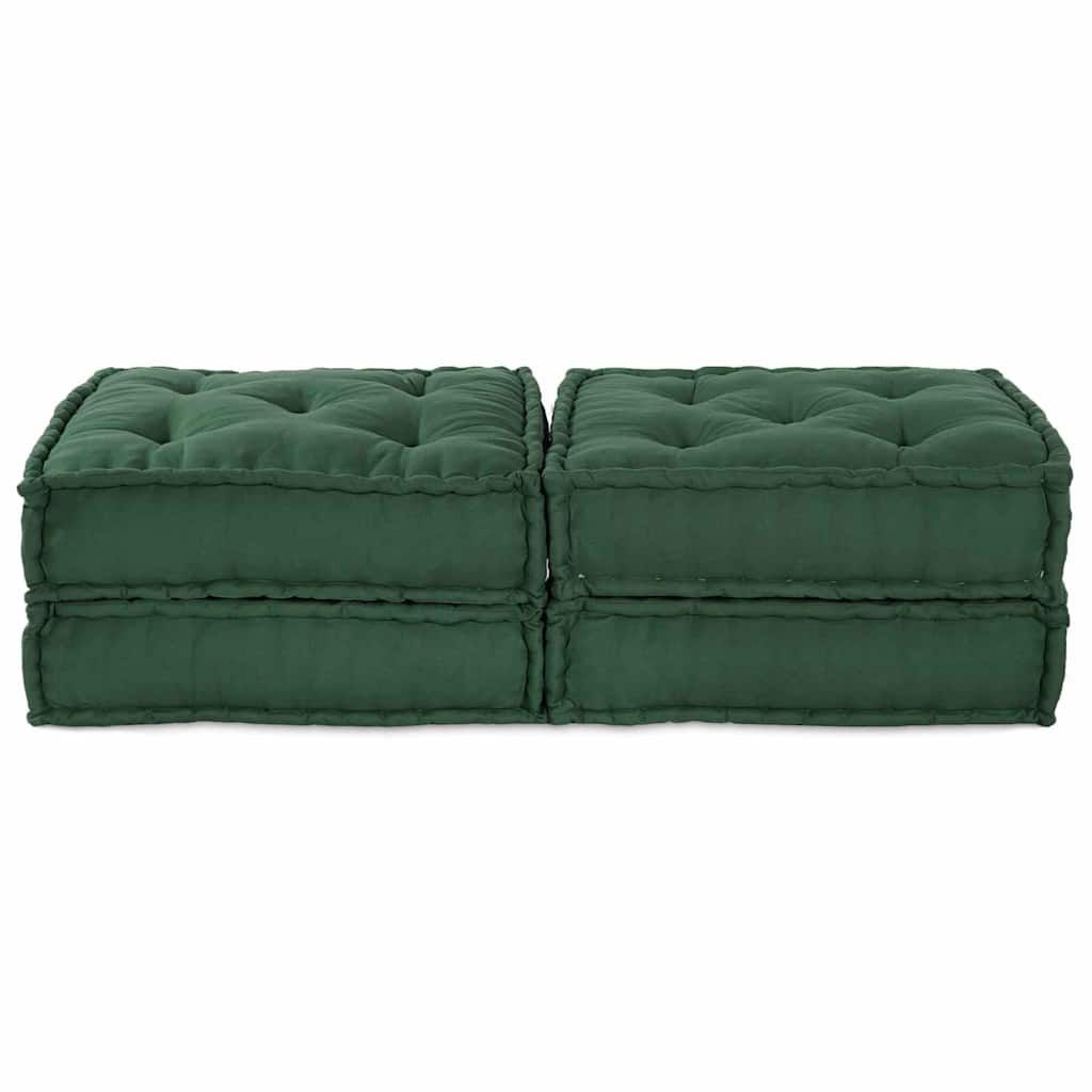 Modulare Sofagarnitur 2 pcs Grün 140 x 70 x 36 cm Stoff
