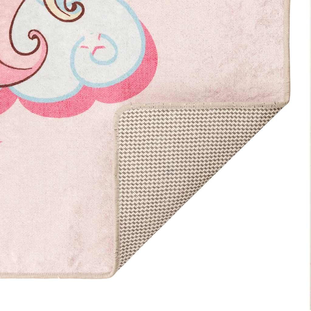 Kinderteppich Rosa 160x230 cm Einhorn Waschbar