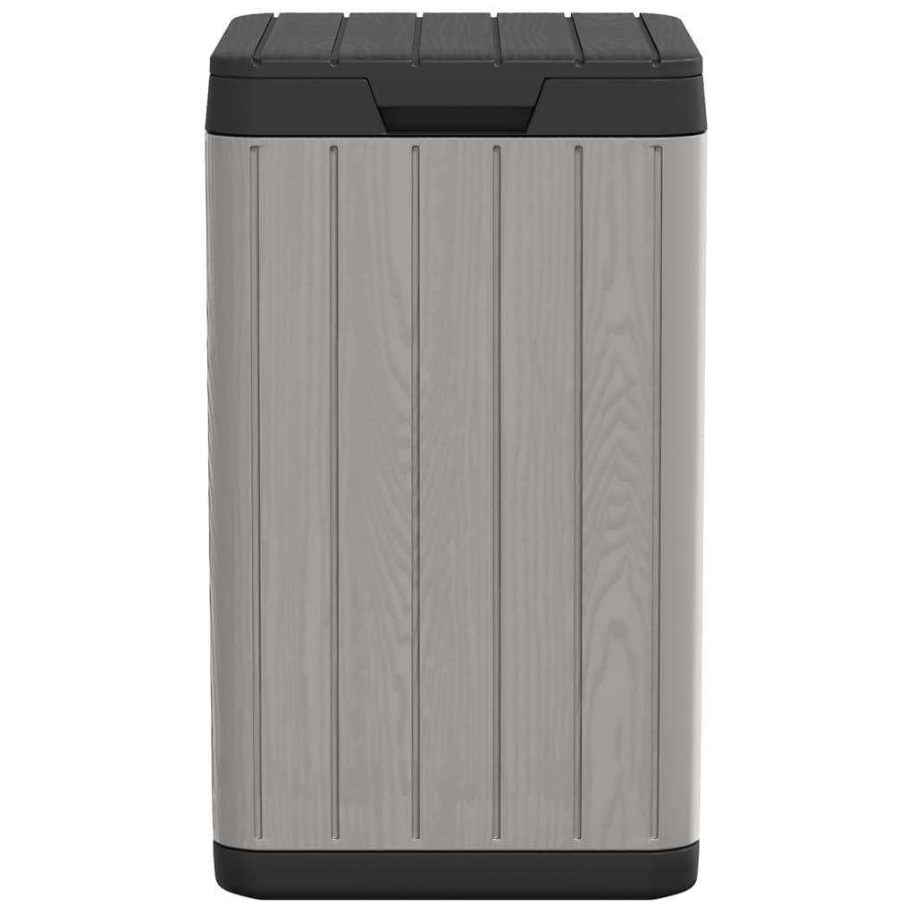 Outdoor-Mülltonne Grau 38x38x65 cm PP