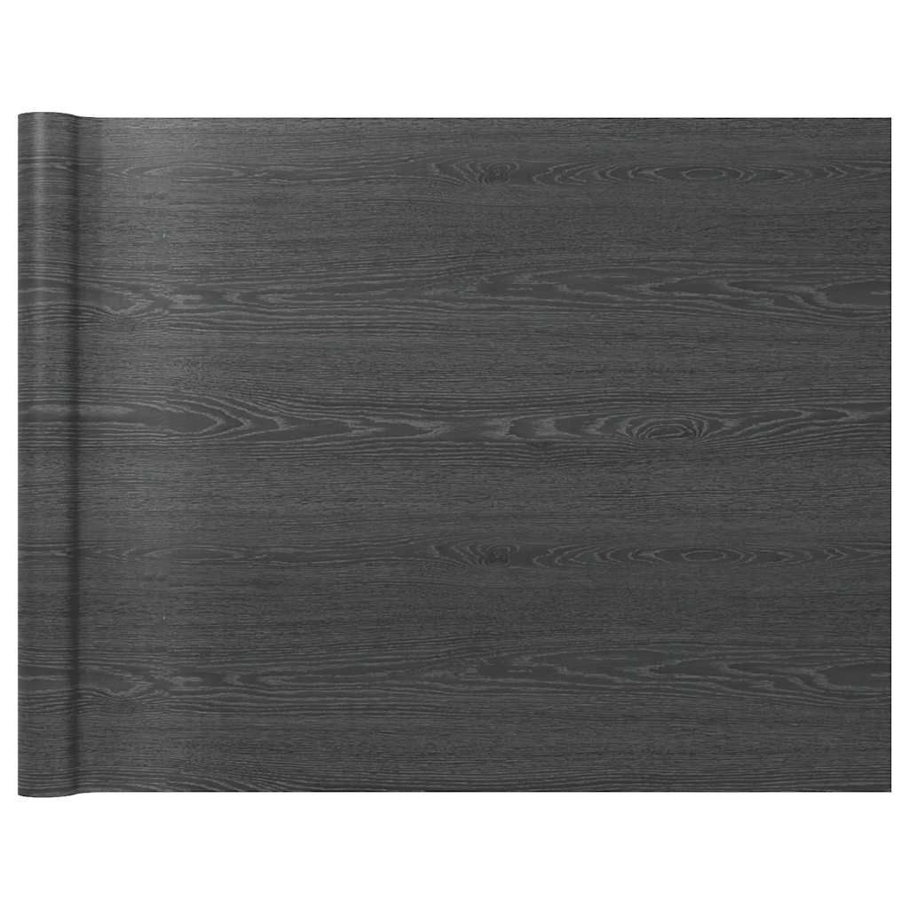 Möbelfolie Selbstklebend Dunkles Holz 500x90 cm PVC
