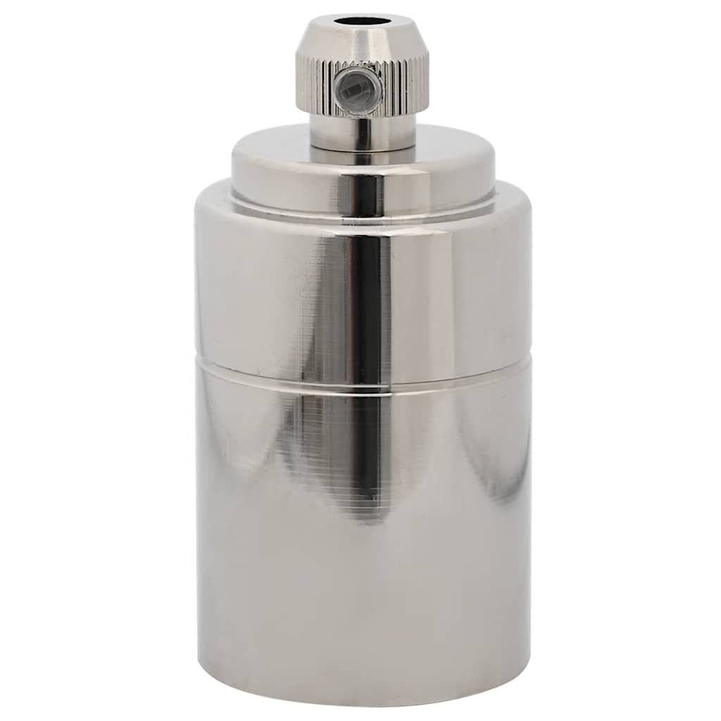 Lampenfassungen 2 Stk. Satin-Nickel E27