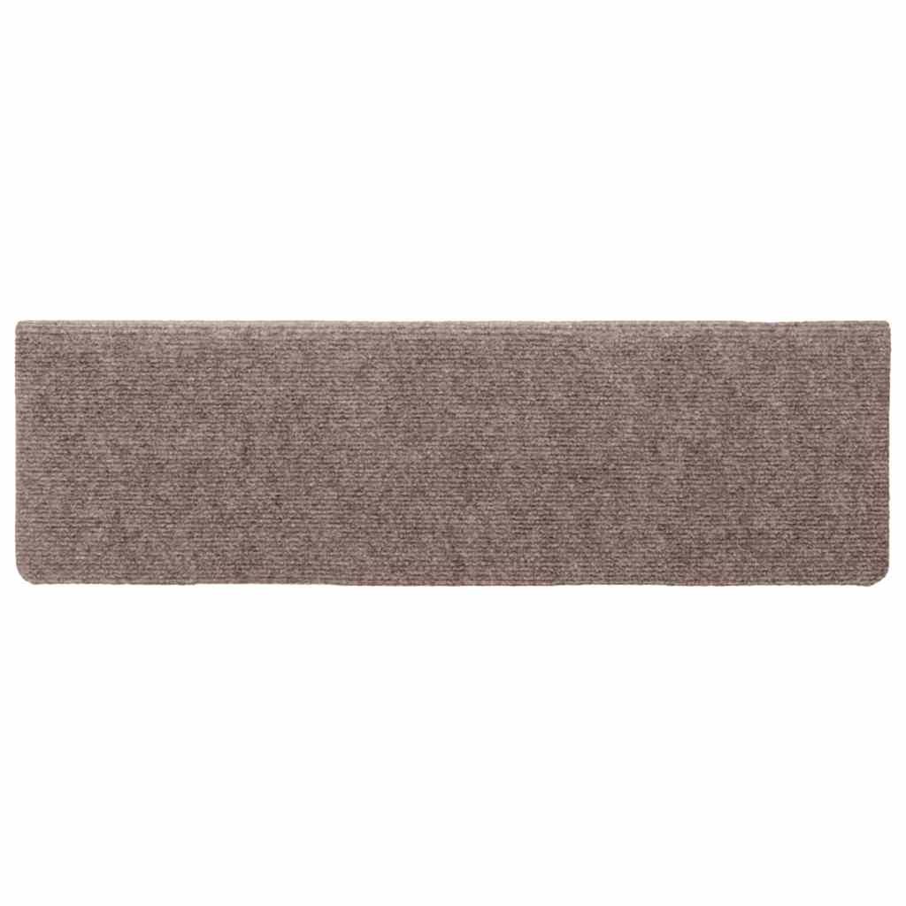 Stufenmatten Selbstklebend 15 Stk. 65x21x4 cm Hellbraun