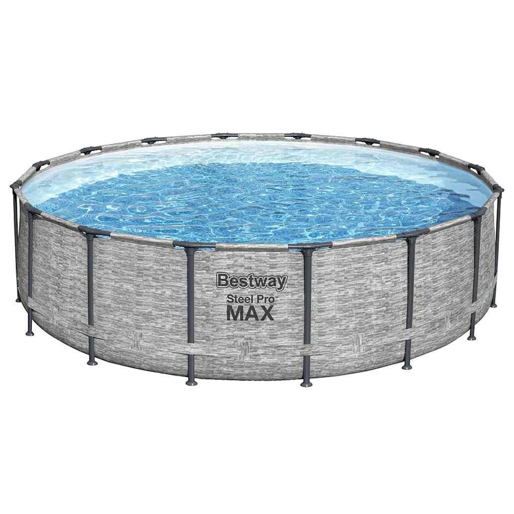 Bestway Power Steel Swimming Pool Rund 488x122 cm