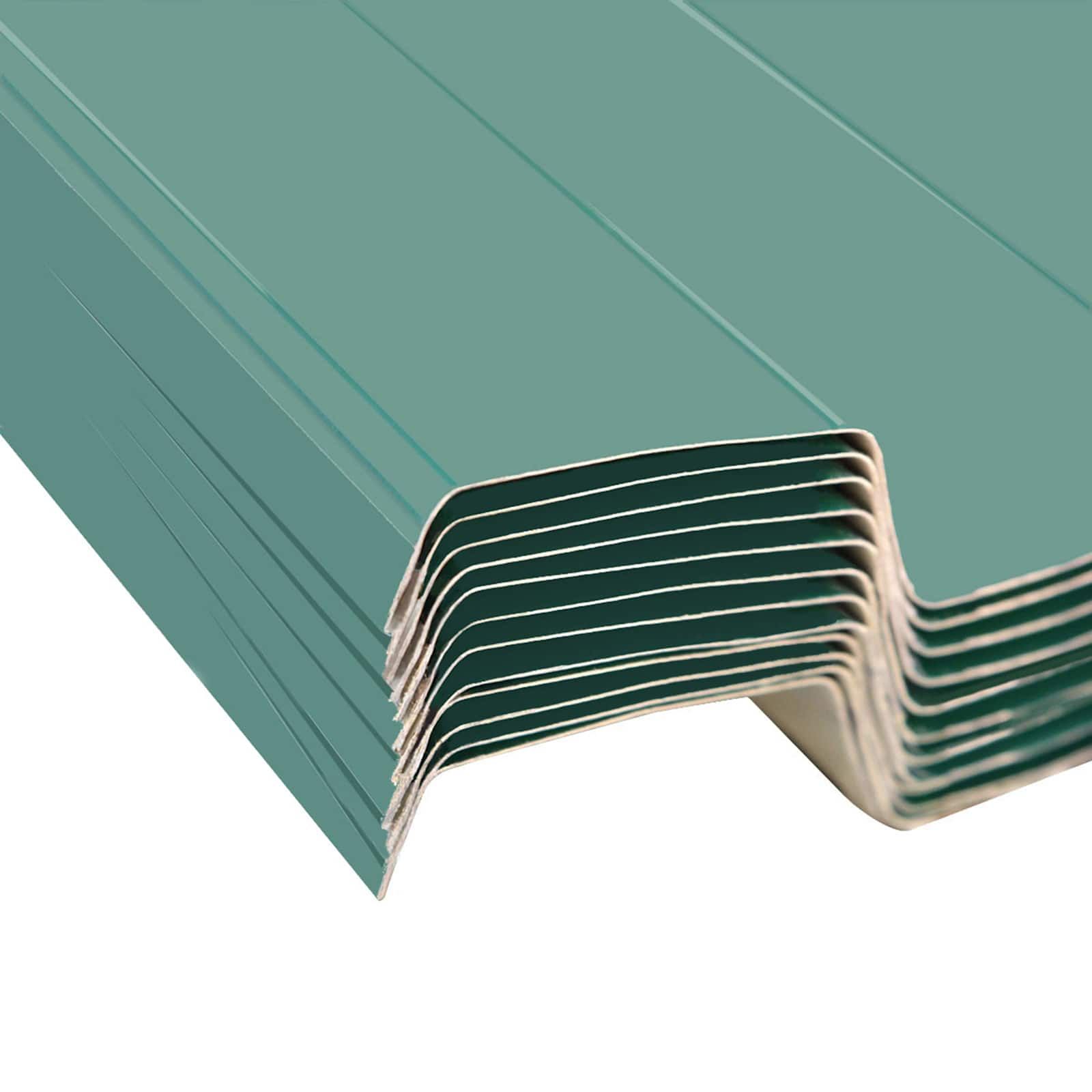 Dachpaneel 12 stk. Grün 129 x 45 cm Verzinkter Stahl