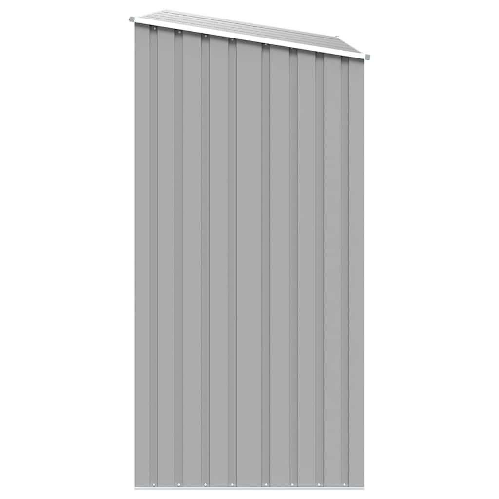 Garten Brennholzlager Grau 245x98x159 cm Verzinkter Stahl