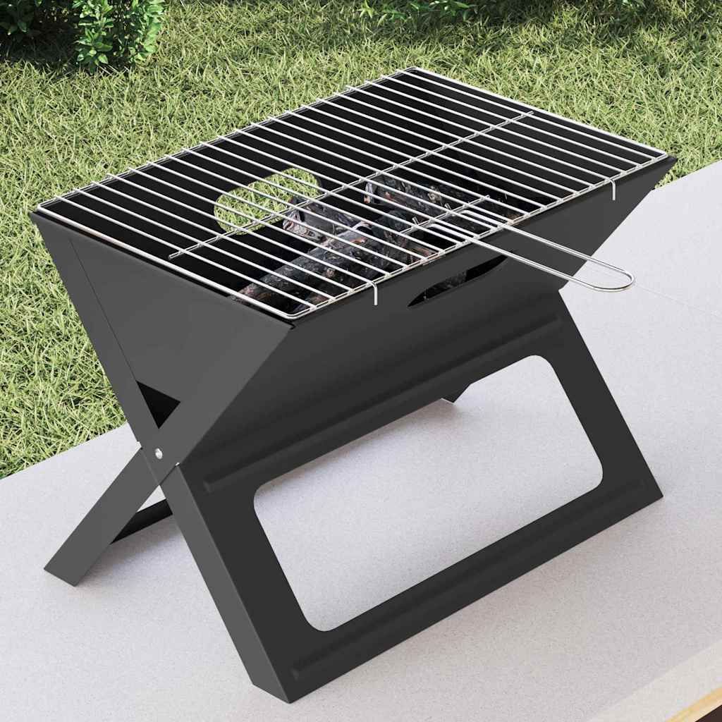 Outdoor Grill 46 x 31 x 31 cm Stahl Schwarz