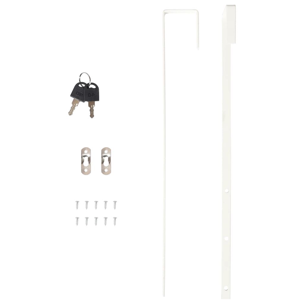 Schmuckschrank mit Spiegel Wandmontage Schwarz 30x8,5x106 cm