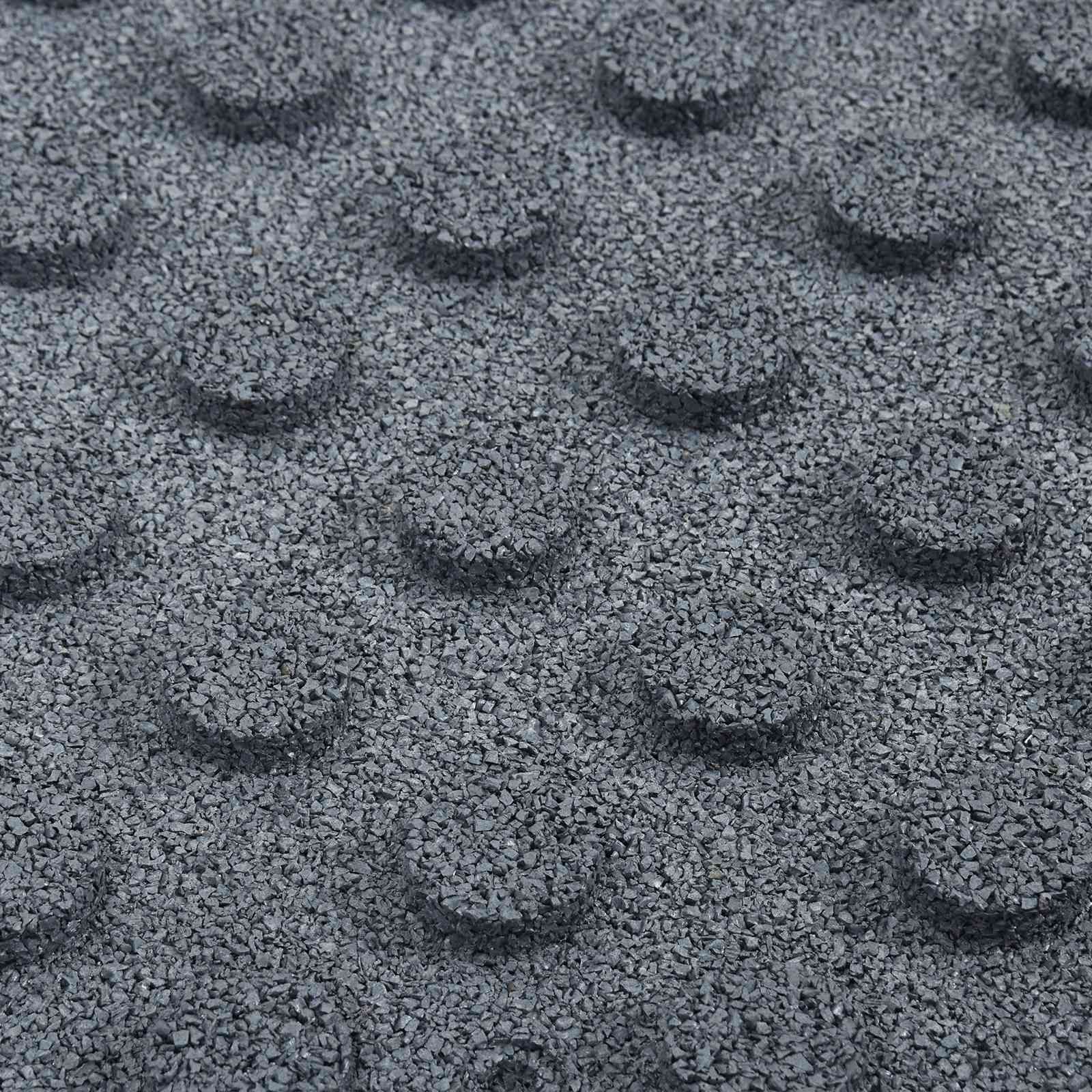 Sturzschutzfliesen 12 pcs Grau 50 x 50 cm Gummi