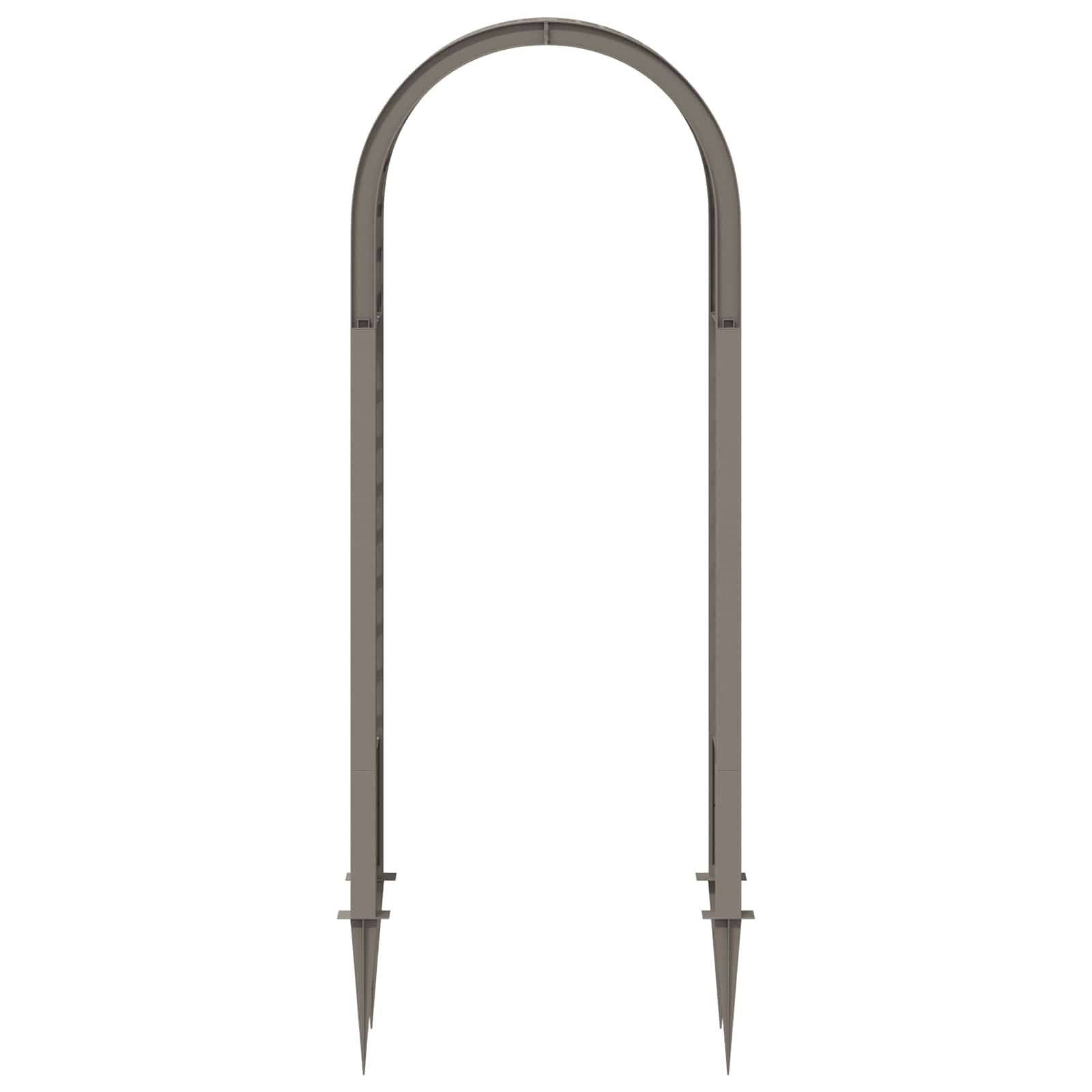 Rosenbogen mit Spitzen Grau 97 x 43 x 218 cm PP