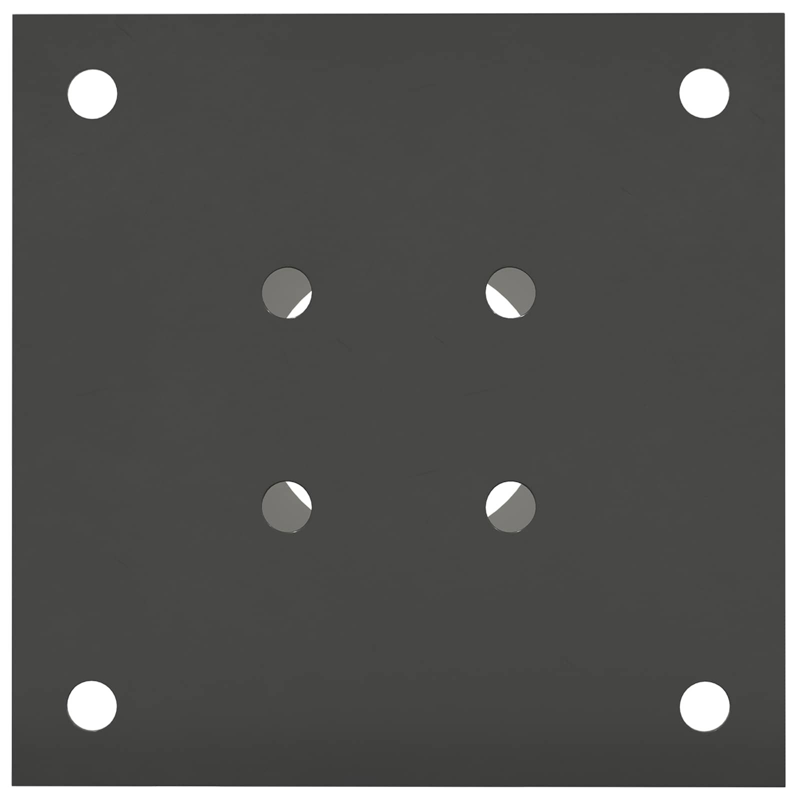runder Bodenanker 4 Stk. Anthrazit 15 x 15 x 15 cm Metall