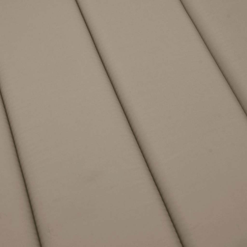 Sonnenliegen-Auflage Taupe 186x58x4 cm Oxford-Gewebe