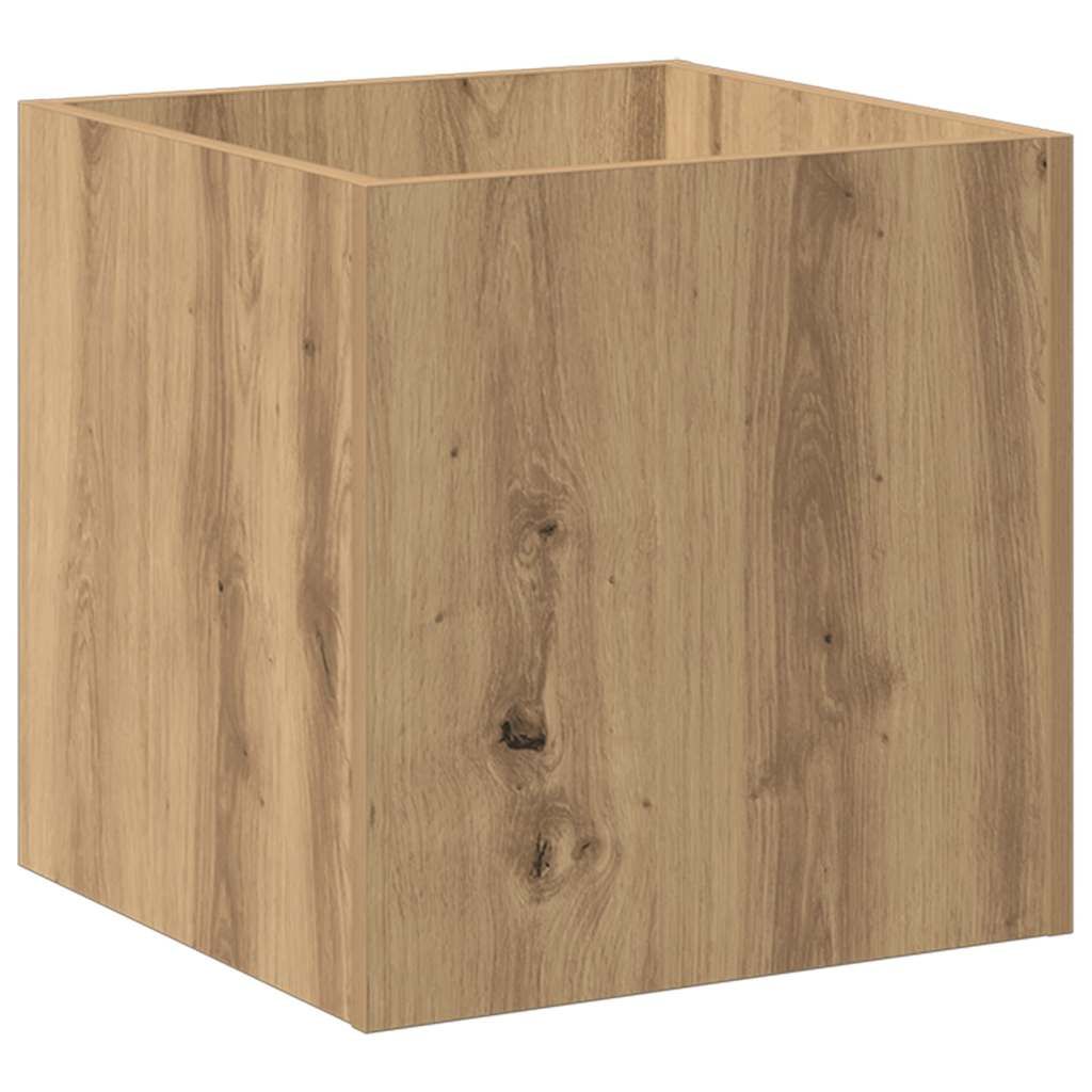 Pflanzgefäß Artisan-Eiche 40x40x40 cm Holzwerkstoff