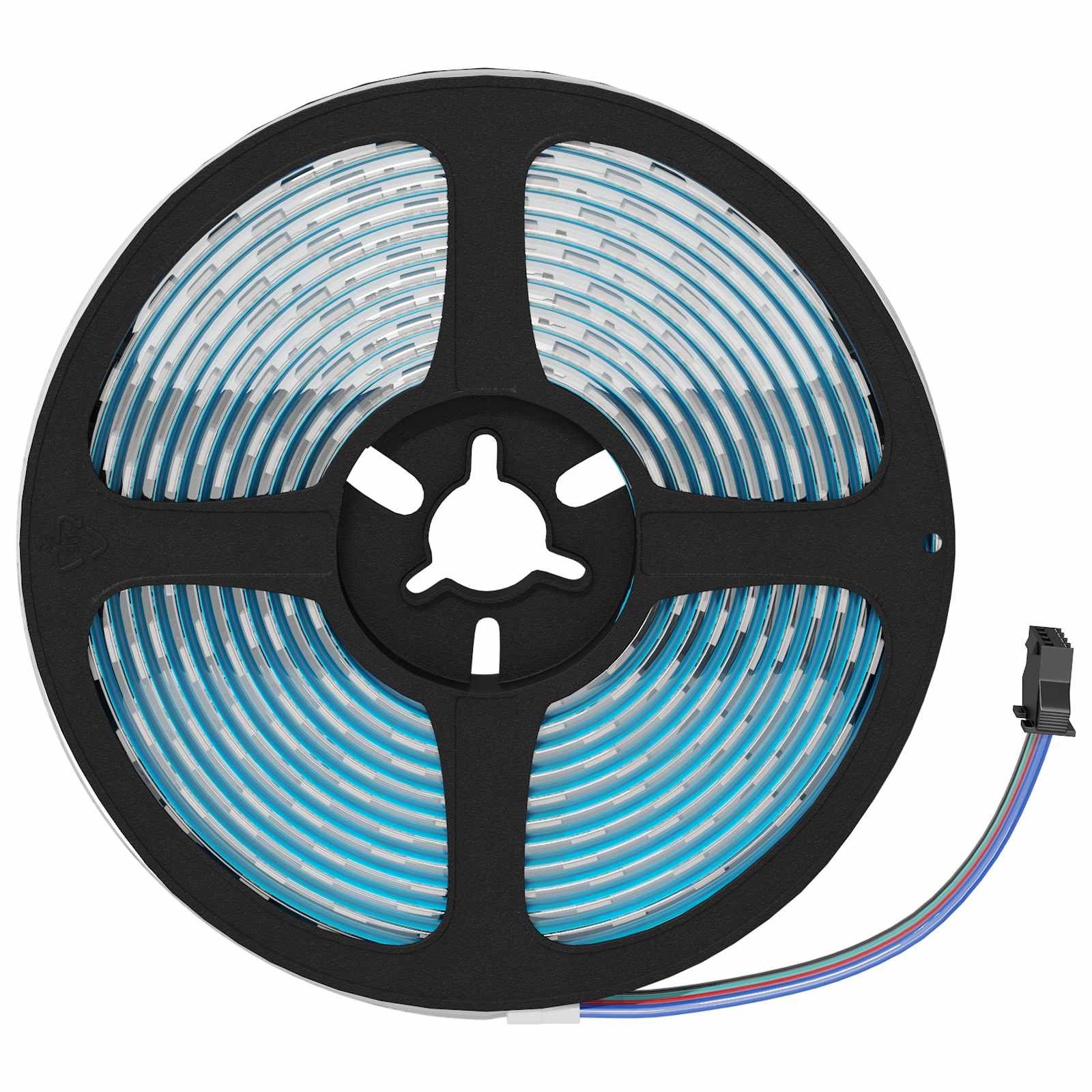 LED-Streifen 2 stk. Schwarz und Transparent