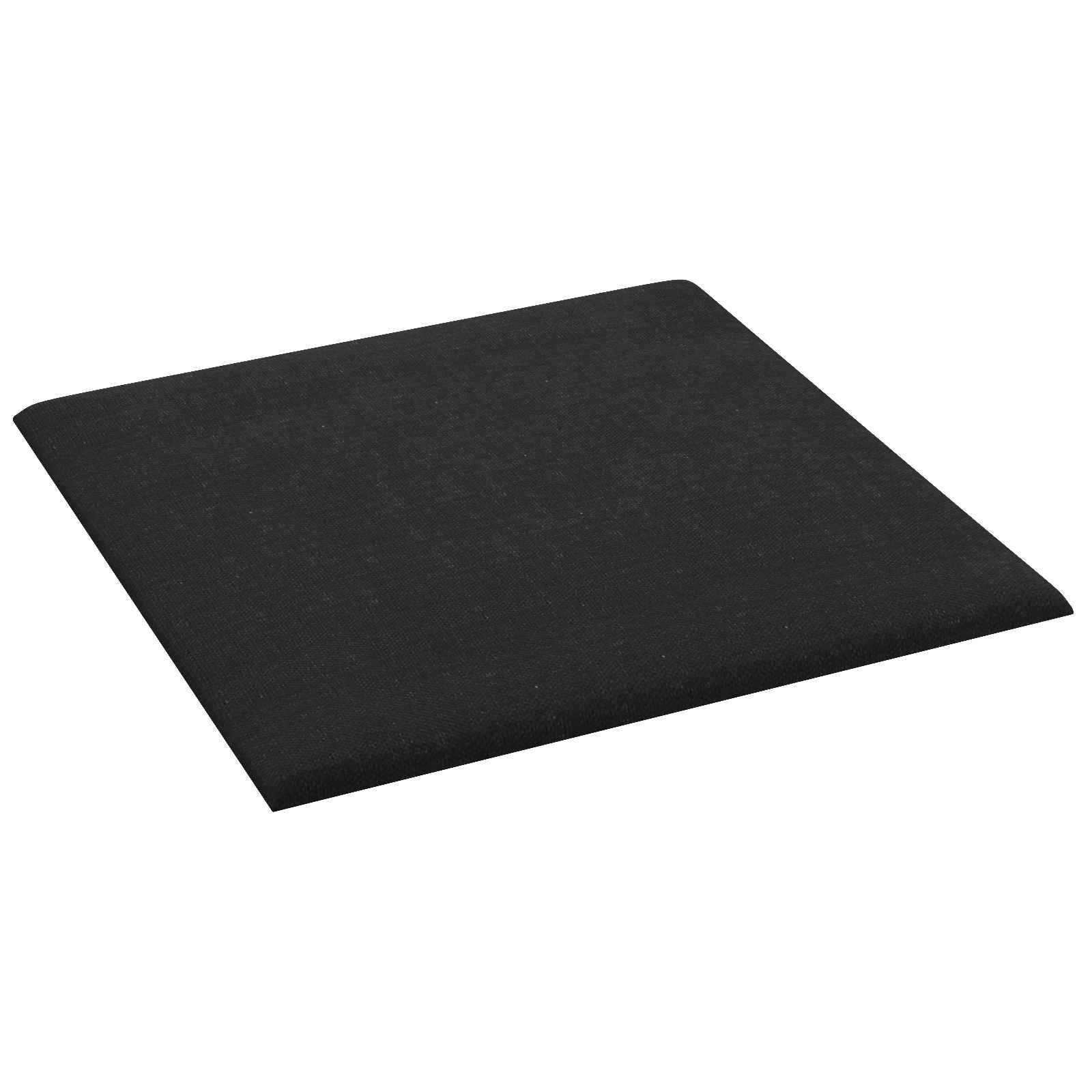 Wandkopfteilen 12 pcs Schwarz 30 x 30 cm Stoff