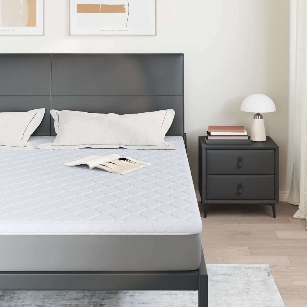 Kokosnuss Topper Weiß 200 x 200 cm Jacquard-Stoff