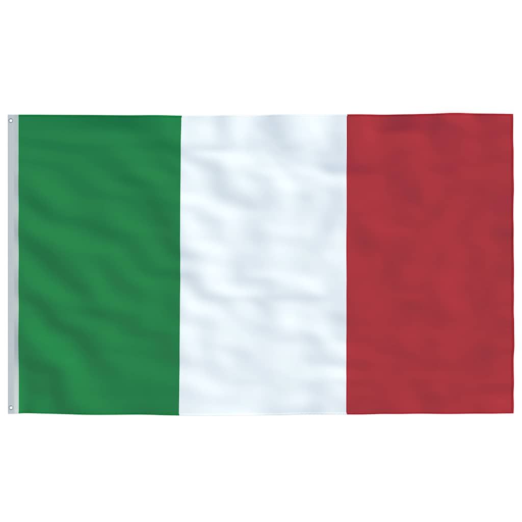 Flagge Italiens mit Mast 6,08 m Aluminium