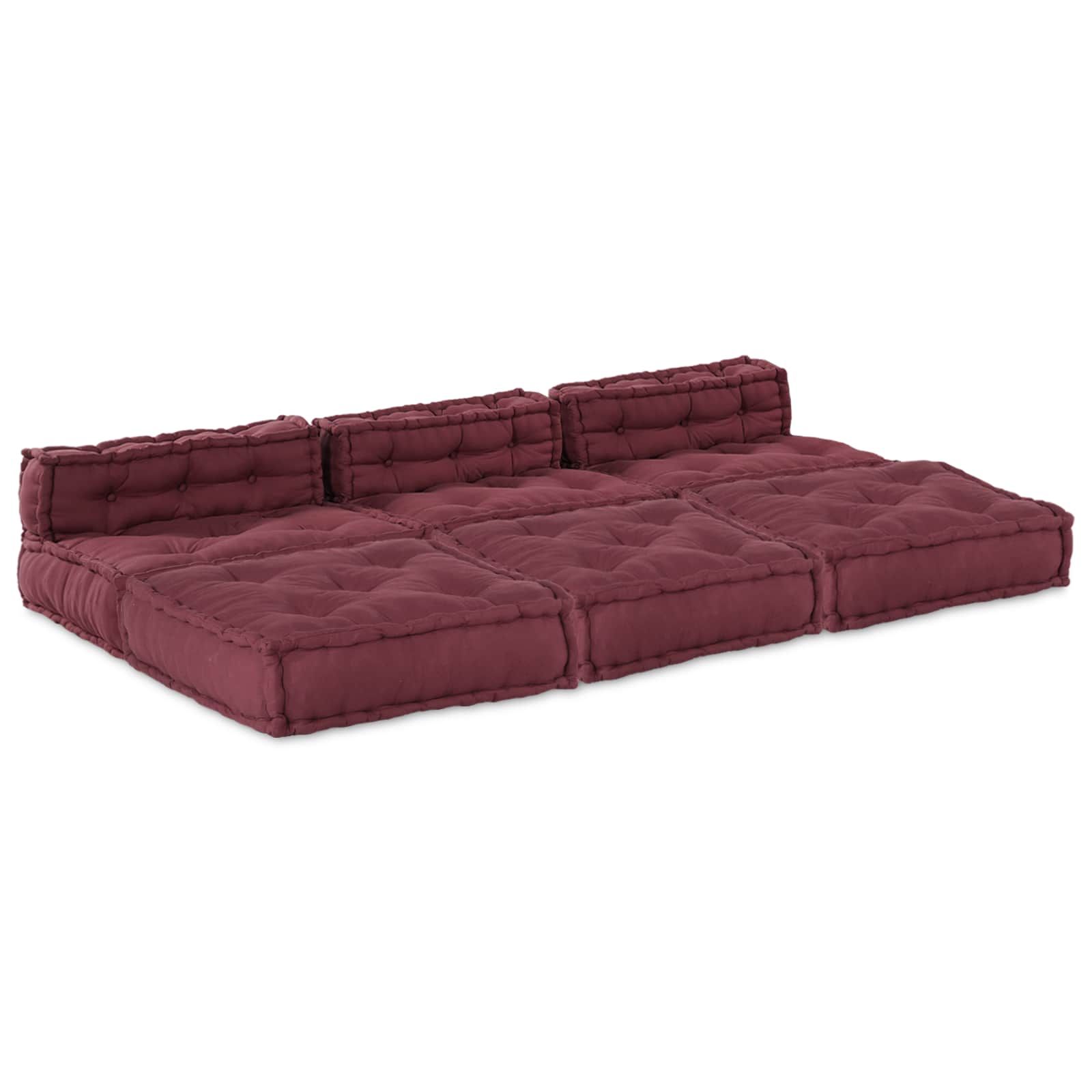 Modulare Sofagarnitur 4 pcs Kastanienbraun Stoff